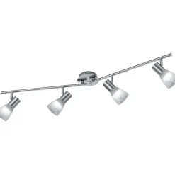 LED-spotti Trio Visto, 4-os., E14, harjattu teräs