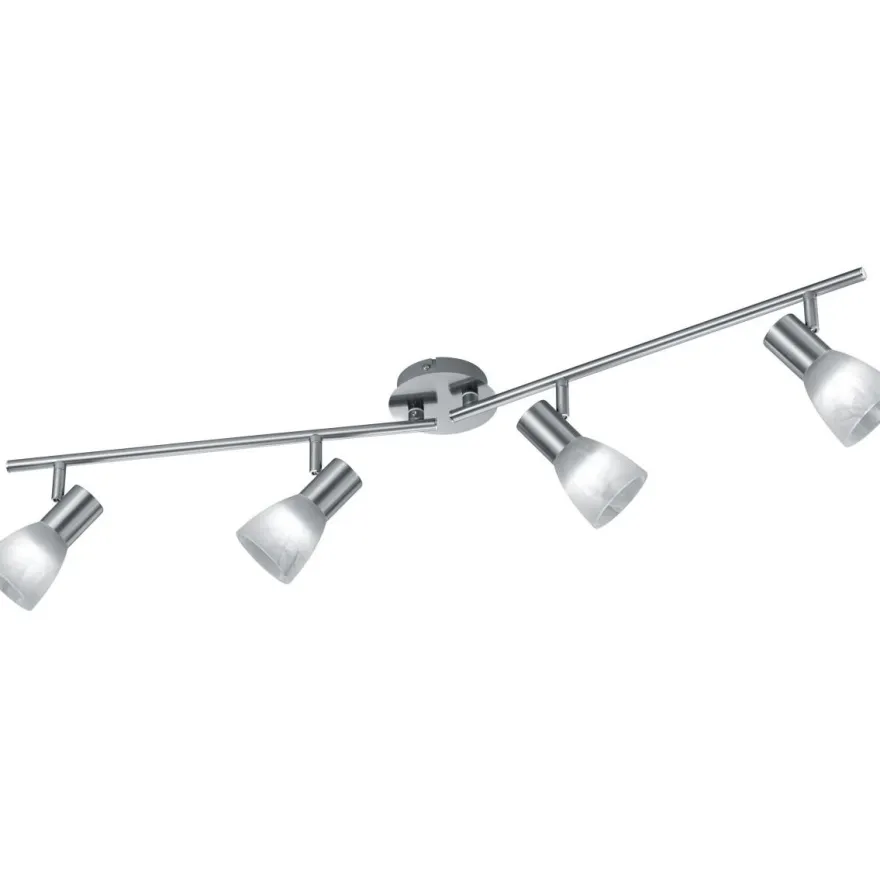 LED-spotti Trio Visto, 4-os., E14, harjattu teräs