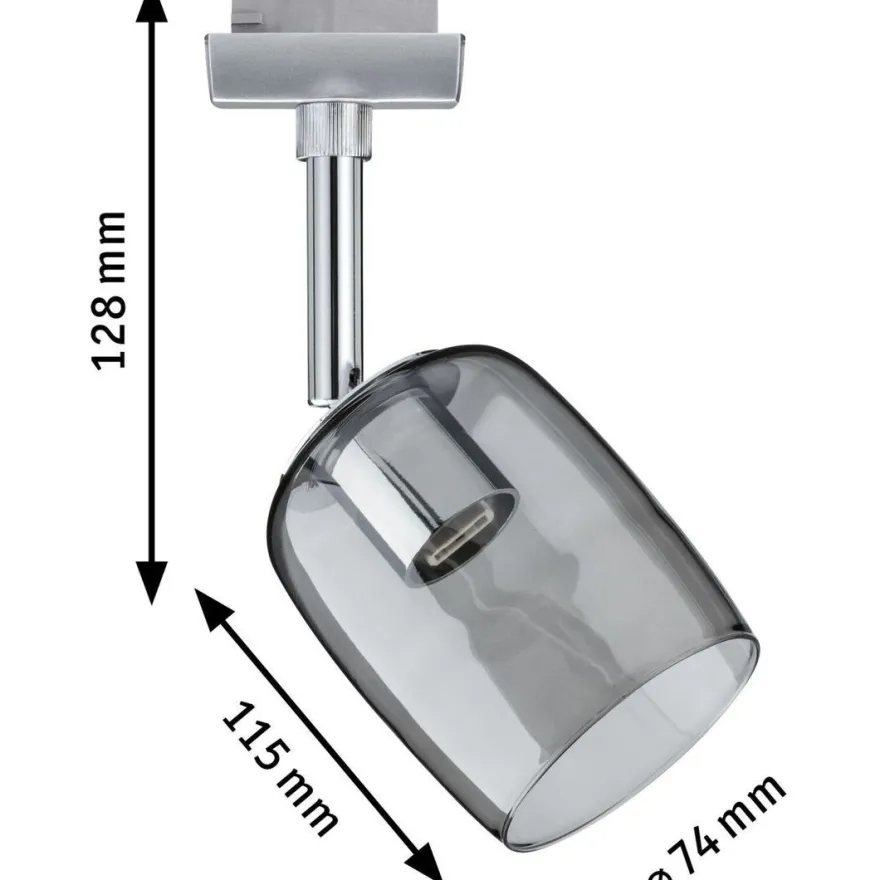 LED-spottivalaisin kiskoon Paulmann URail Blossom, G9, max.10W, himmennettävä, eri värejä