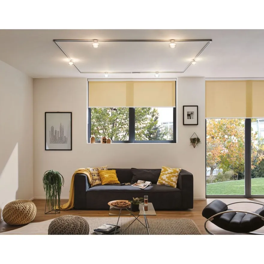 LED-spottivalaisin kiskoon Paulmann URail Safira, 2700K, himmennettävä, kromi
