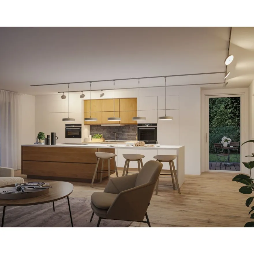 LED-spottivalaisin kiskoon Paulmann URail Smart Home Zigbee 3.0 Hildor, Ø18cm, 500lm, 7.5W, RGBW+, himmennettävä, 230V