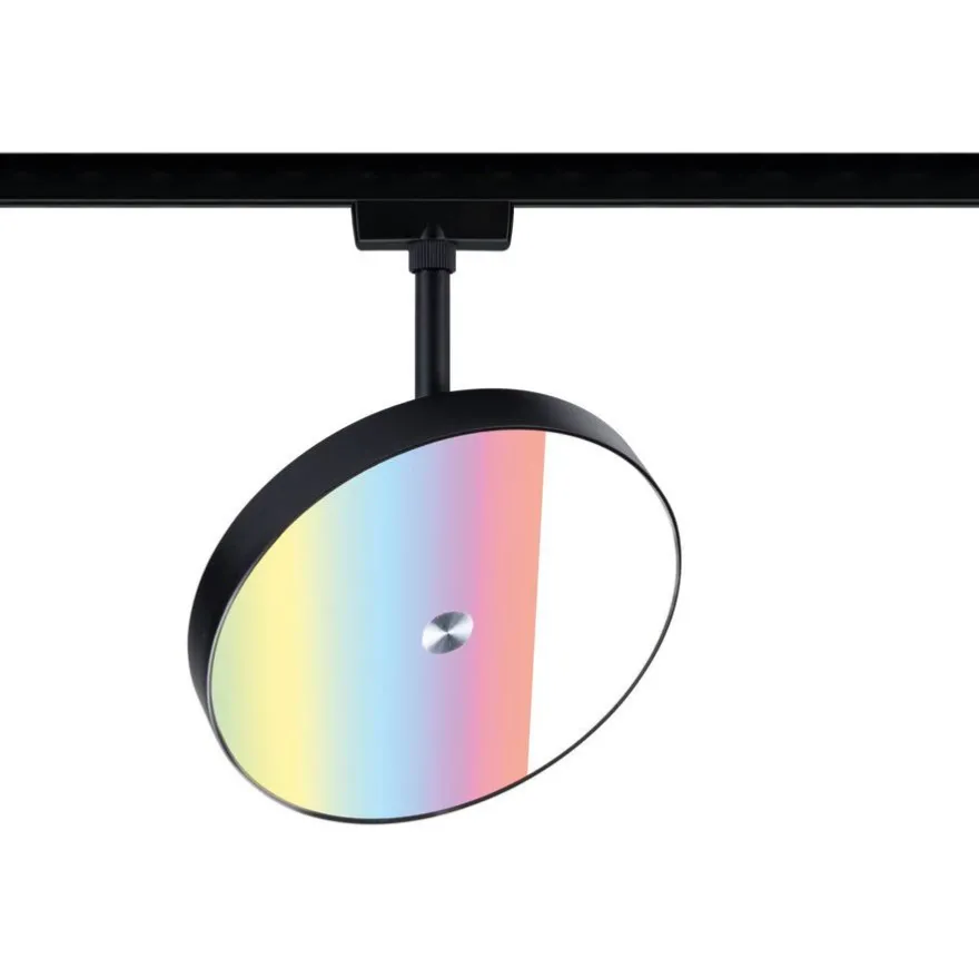 LED-spottivalaisin kiskoon Paulmann URail Smart Home Zigbee 3.0 Hildor, Ø18cm, 500lm, 7.5W, RGBW+, himmennettävä, 230V