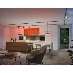 LED-spottivalaisin kiskoon Paulmann URail Smart Home Zigbee 3.0 Hildor, Ø18cm, 500lm, 7.5W, RGBW+, himmennettävä, 230V