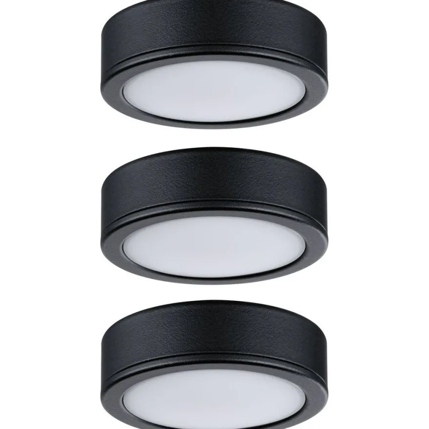 LED-työpistevalaisin Paulmann Pukk, 3kpl, 3.5W, 65mm, 210lm, eri värejä