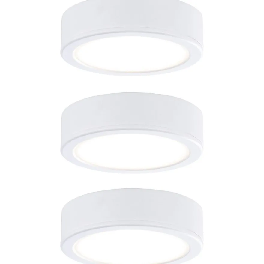 LED-työpistevalaisin Paulmann Pukk, 3kpl, 3.5W, 65mm, 210lm, eri värejä