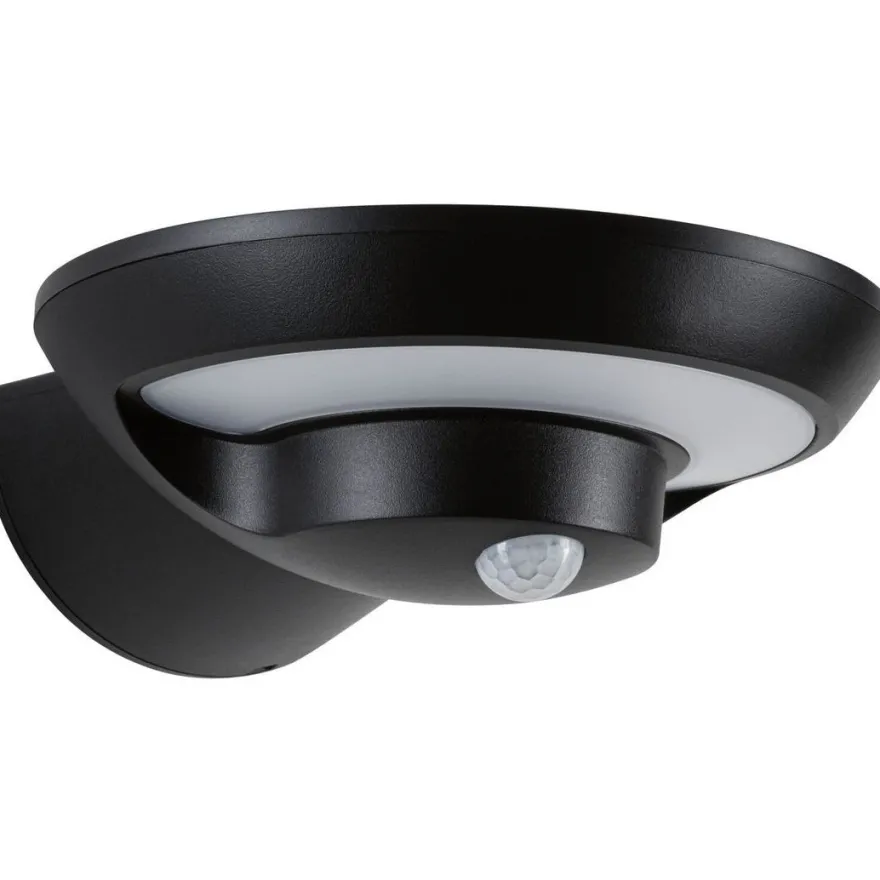 LED-ulkoseinävalaisin aurinkokennolla Paulmann Bordola, IP44, 3000K, hämärätunnistin, antrasiitti