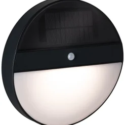 LED-ulkoseinävalaisin aurinkokennolla Paulmann Elios, IP44, 3000K, liiketunnistin, antrasiitti