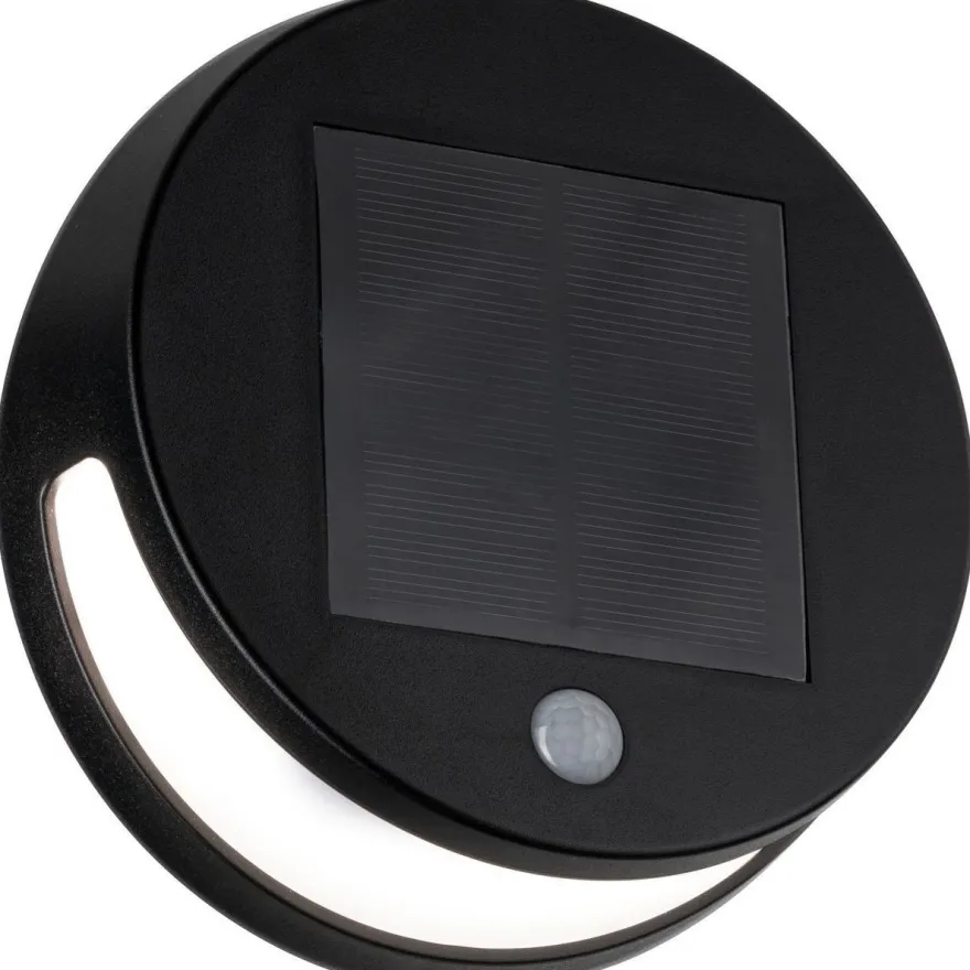 LED-ulkoseinävalaisin aurinkokennolla Paulmann Helena, IP44, 3000K, liiketunnistin, antrasiitti