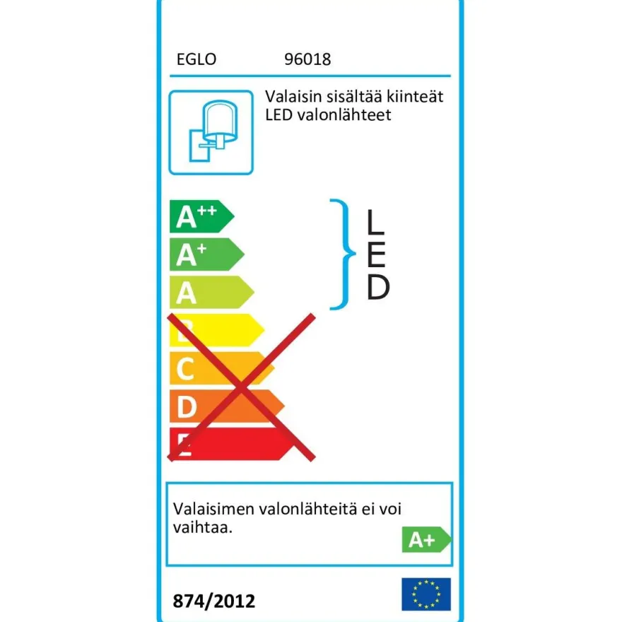 LED-ulkoseinävalaisin Eglo Breganzo, liiketunnistimella, antrasiitti