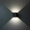 LED-ulkoseinävalaisin FTLIGHT Iina, 2x5W, eri valonvärejä, 570lm, säädettävä keila, musta