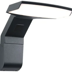 LED-ulkoseinävalaisin liiketunnistimella Paulmann Zenera, IP44, 2200-3000K, korroosionkestävä, antrasiitti