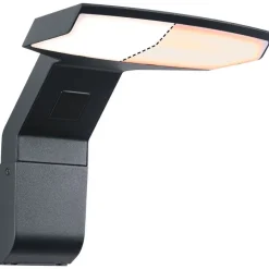 LED-ulkoseinävalaisin liiketunnistimella Paulmann Zenera, IP44, 2200-3000K, korroosionkestävä, antrasiitti
