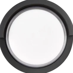 LED-ulkoseinävalaisin Trio Puno, pyöreä, mattamusta