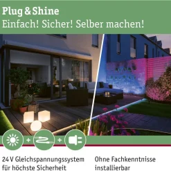 LED-Ulkospottivalaisin Paulmann Plug & Shine Plantini, antrasiitti