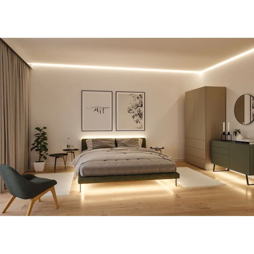 LED-valonauha Paulmann MaxLED 1000 Full-Line COB, aloituspakkaus, 1.5m, 18W, 1080lm/m, 528LEDs/m, 2700K, 40VA