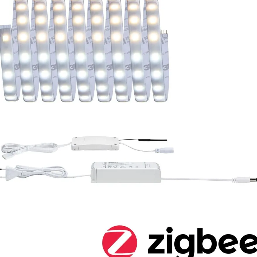 LED-valonauha Paulmann MaxLED 500, Smart Home Zigbee 3.0, aloituspakkaus, 3m, IP44, 17W, 510lm/m, 60LEDs/m, 36VA, säädettävä värilämpötila