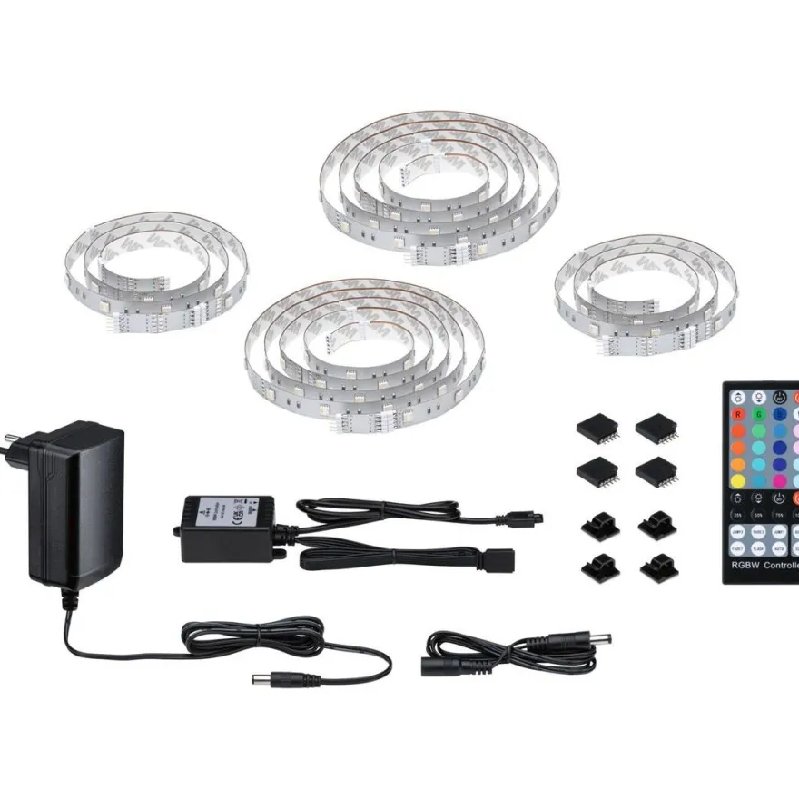 LED-valonauha Paulmann MaxLED 250 TV Comfort, aloituspakkaus, 4.3m, 22W, 234lm/m, 28LEDs/m, RGBW+, 24VA