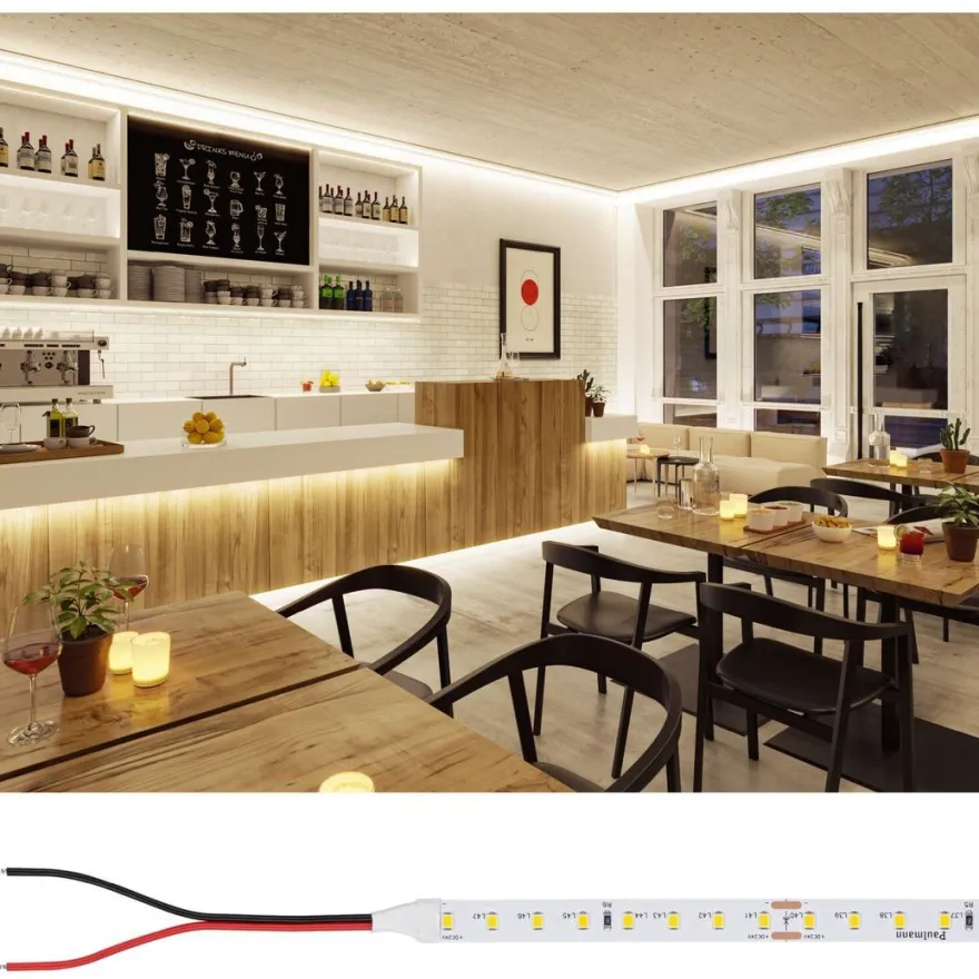 LED-valonauha Paulmann ProStrip Silver, P75, 830, 5m, 23W, 700lm/m, 96LEDs/m, 3000K