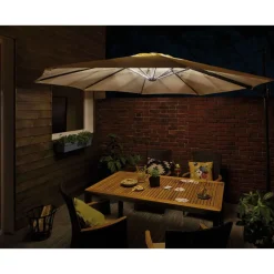 LED-valonauhasarja aurinkovarjoon Paulmann Parasol, USB, 4x40cm, 3000K, musta