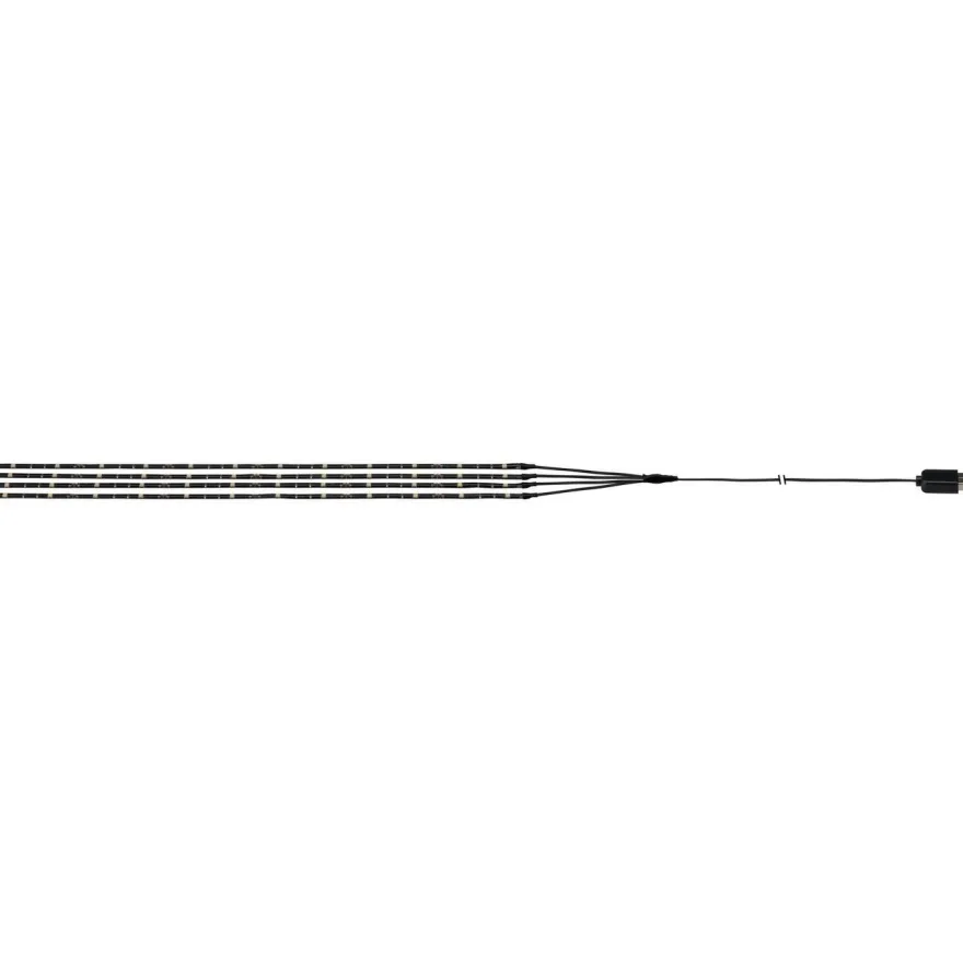 LED-valonauhasarja aurinkovarjoon Paulmann Parasol, USB, 4x40cm, 3000K, musta