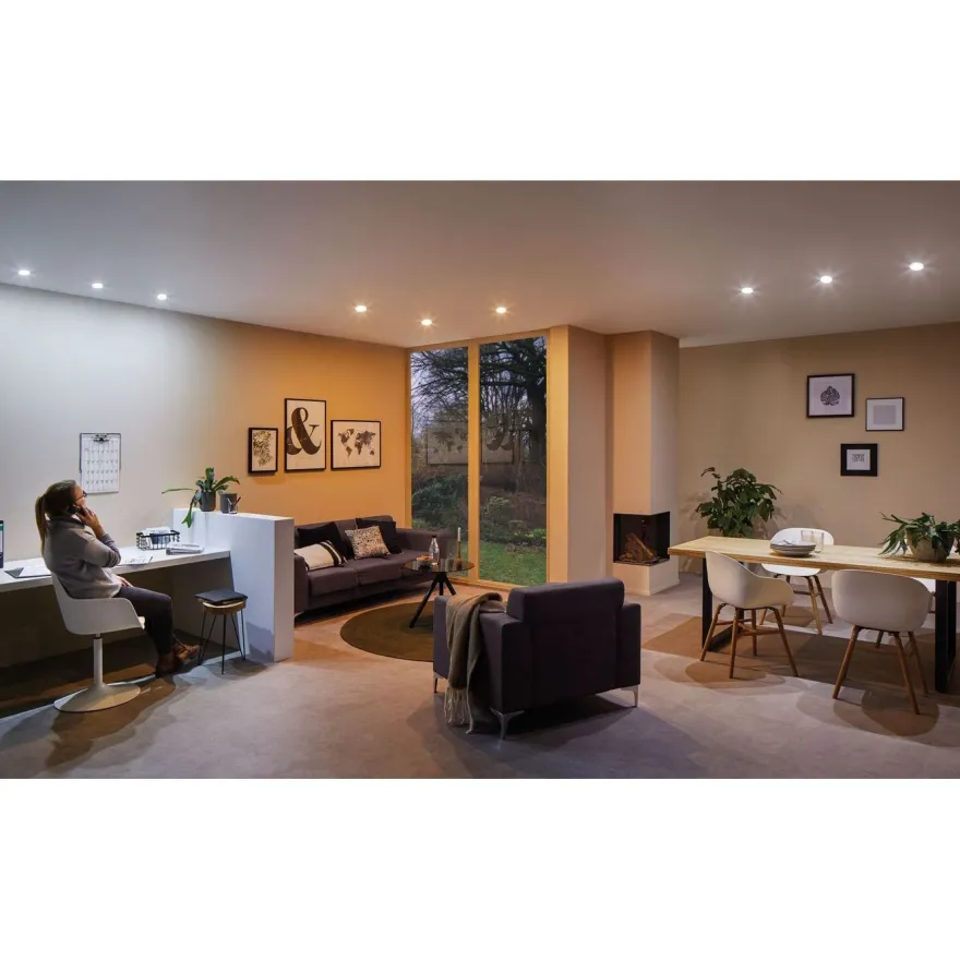 LED-valonlähde Choose-valaisimiin Paulmann, 3kpl, Ø51mm, 6.5W, 580lm, säädettävä värilämpötila, satiini