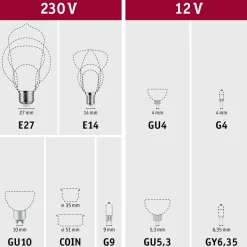 LED-valonlähde Choose-valaisimiin Paulmann, 3kpl, Ø51mm, 6.5W, 580lm, säädettävä värilämpötila, satiini