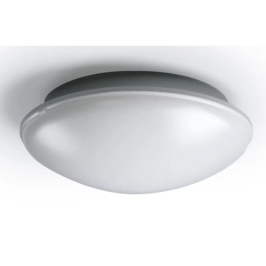 LED-yleisvalaisin Ensto AVR254, 8W/830, Ø254x90mm, IP54, vaaleanharmaa