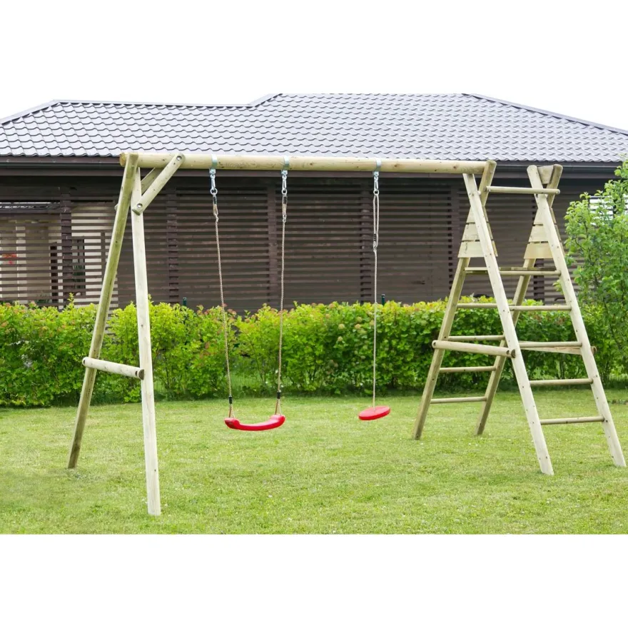 Leikkiteline Palmako Holger, 2 keinua, kiipeilyteline