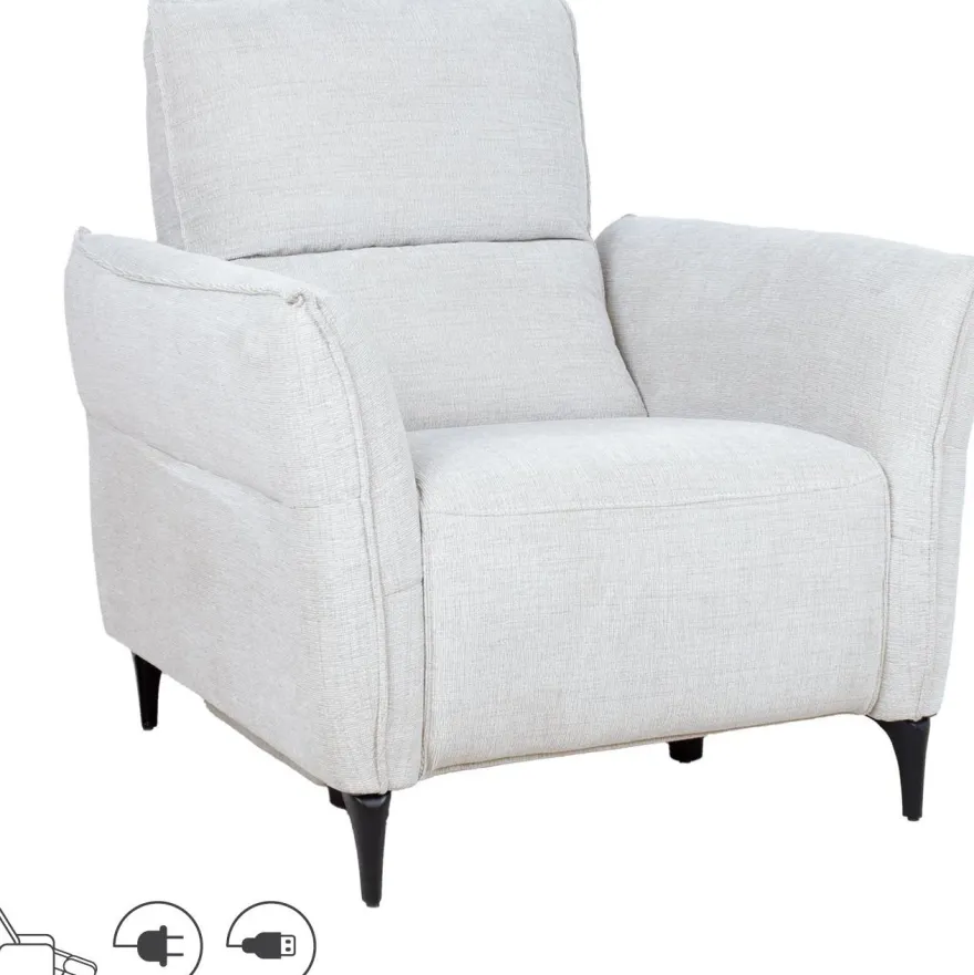 Lepotuoli Home4You MIAMI sähkömekanismilla, vaaleanbeige