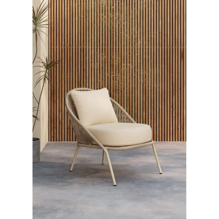 Lepotuoli Venture Home Lindos, 81x74x77 cm beige