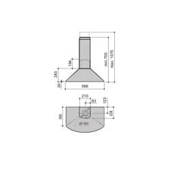 Liesikupu Savo CHV-8406-S 60 cm rst