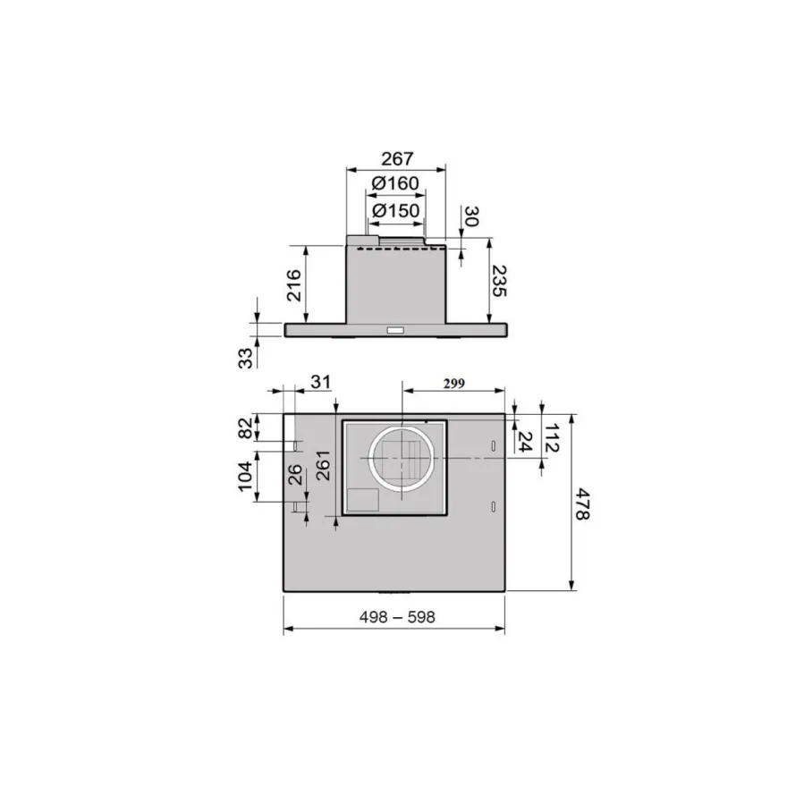 Liesikupu Savo FV-8206-S 60 cm rst
