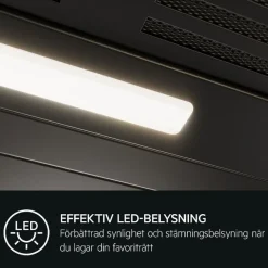 Liesituuletin AEG DPE5650M, 59.8cm, kaapiston alle, teräs, Verkkokaupan poistotuote