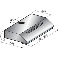 Liesituuletin Savo F-1205-W, 50cm, valkoinen
