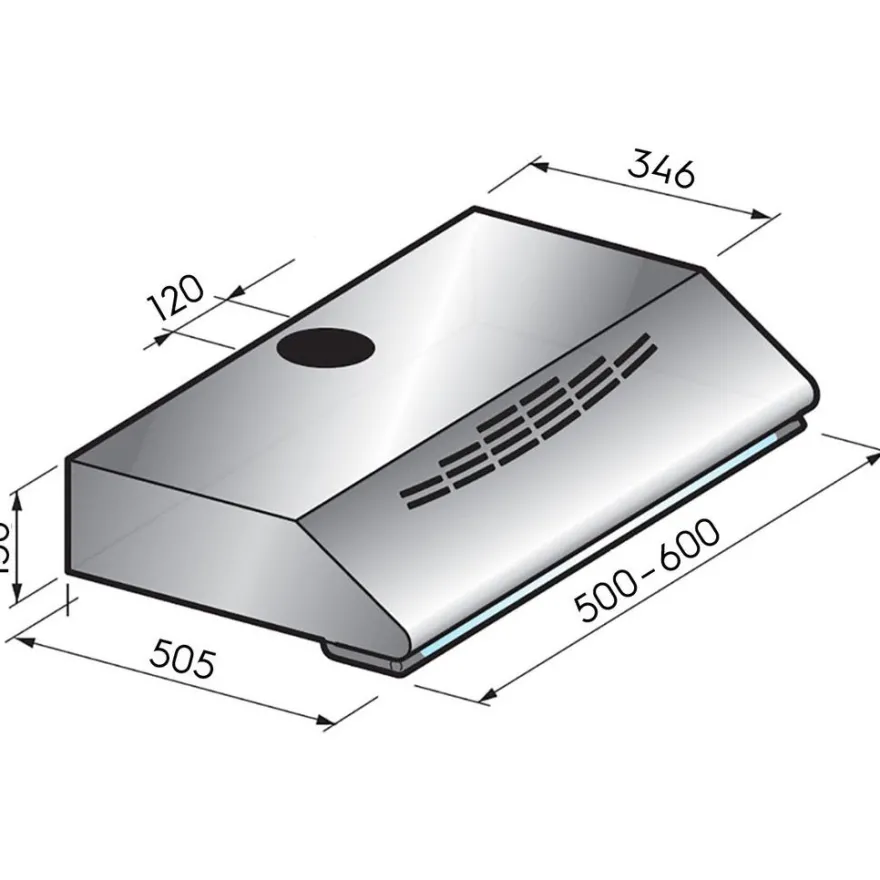Liesituuletin Savo F-1205-W, 50cm, valkoinen