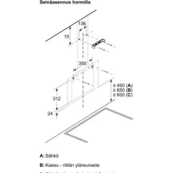 Liesituuletin Siemens iQ100 LC65KDK60 60cm musta lasi