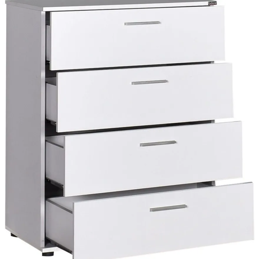 Lipasto Linento Furniture SFN-540-BB-1, leveys 73cm, korkeus 96cm, valkoinen