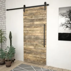 Liukuoven asennussarja teräs 200 cm musta