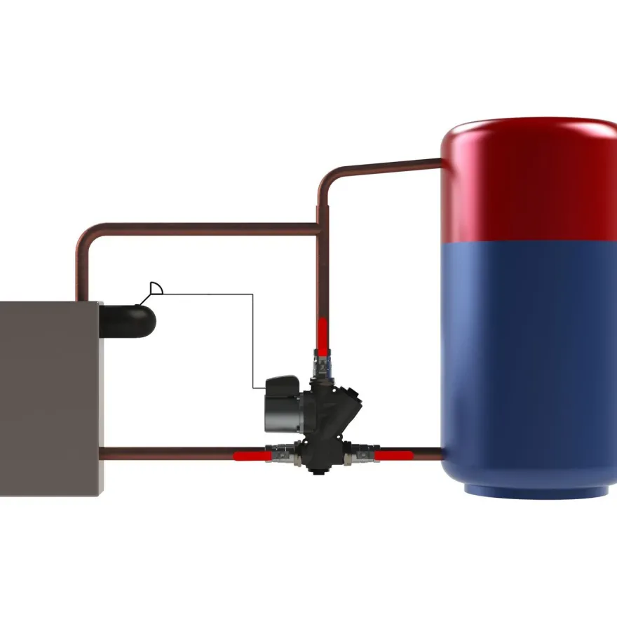 Lämminvesivaraajan latauslaite puukattiloille Termoventiler Laddomat 21-60, R32, LM9A, eri vaihtoehtoja