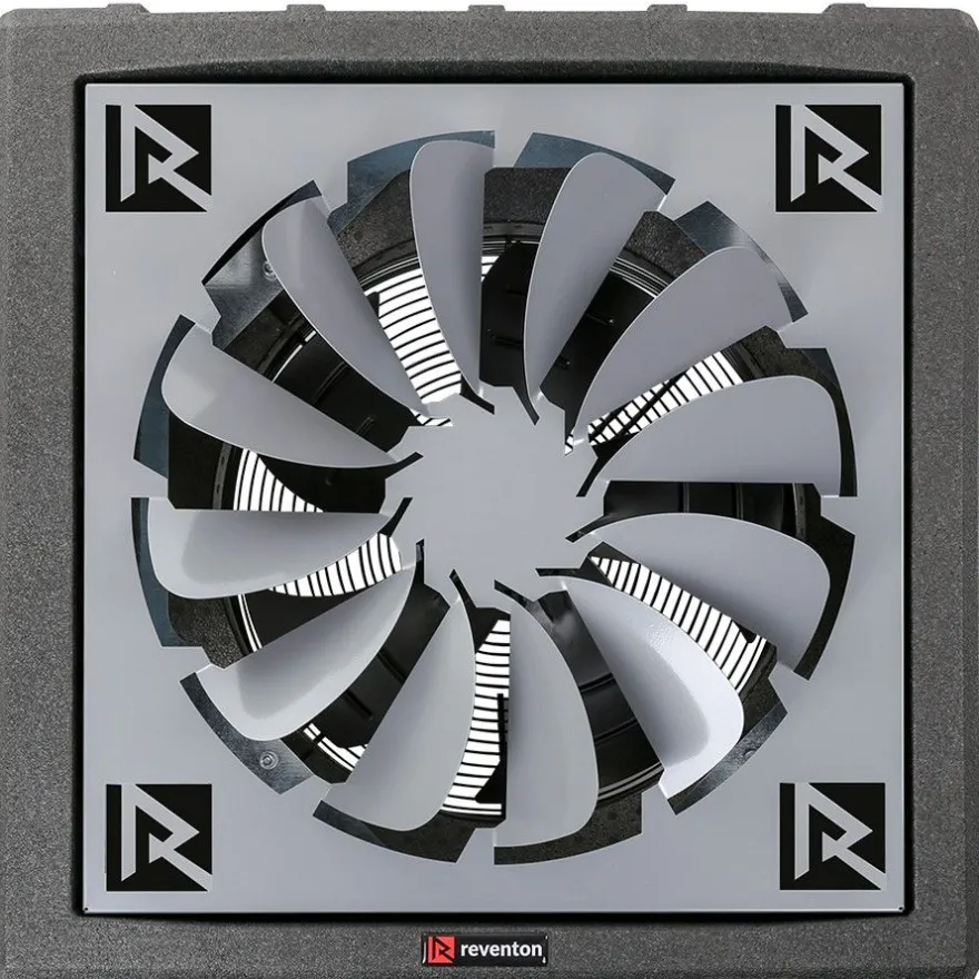 Lämpöpuhallin Reventon HC30-3S, 26.4kW, musta + levityssäle 360