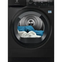 Lämpöpumppukuivausrumpu Electrolux EDI742R95G, 60cm, 9kg, musta