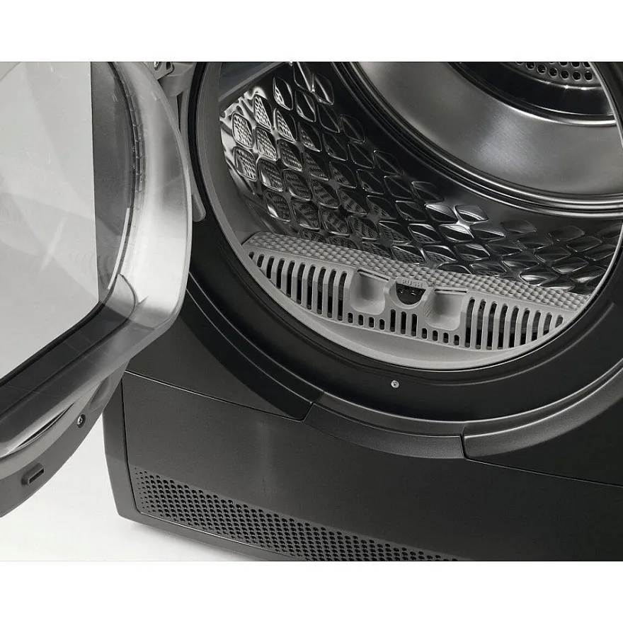 Lämpöpumppukuivausrumpu Electrolux EDI742R95G, 60cm, 9kg, musta