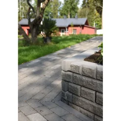 Lohkokansikivi Lakka, harmaa 480x200x100mm ja 80x200x100mm