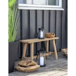 Lyhty House Nordic Bondi, 2kpl, musta teräs/lasi