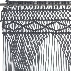 Macrame verho puuvilla antrasiitti 140x240cm