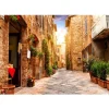 Maisematapetti Artgeist Colourful Street in Tuscany, eri kokoja
