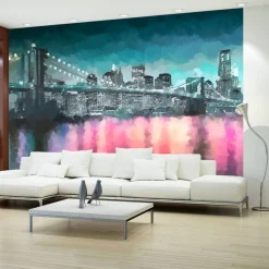 Maisematapetti Artgeist Painted New York, eri kokoja