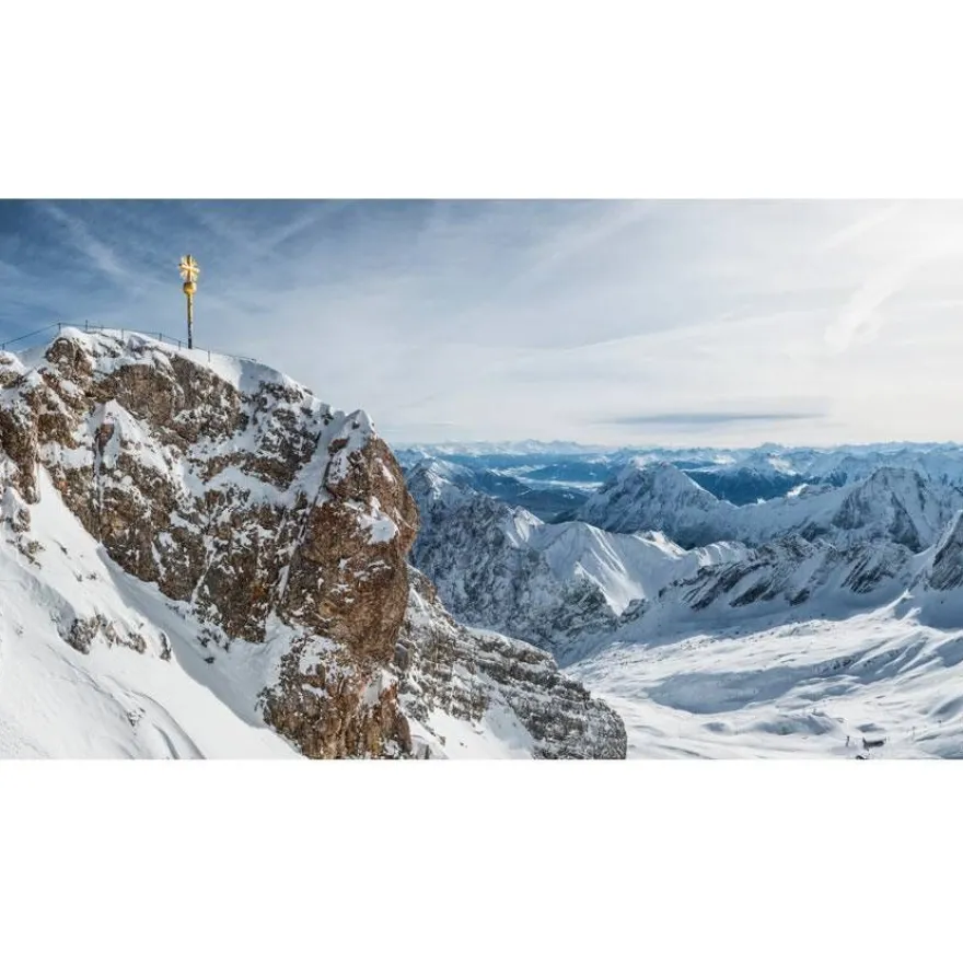 Maisematapetti Artgeist Winter in Zugspitze, 500x280cm