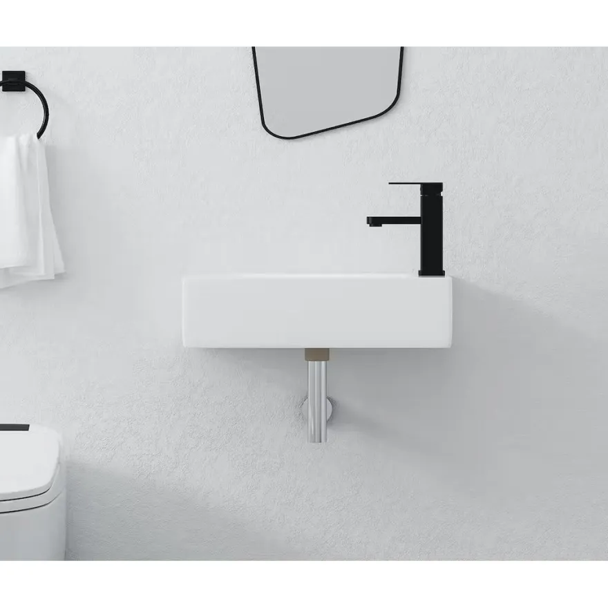 Malja-allas Bathlife Krut, 500x250mm, valkoinen