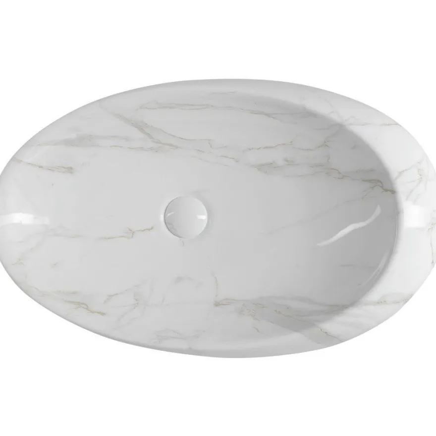 Malja-allas Interia Dalma, 680x440x165mm, valkoinen